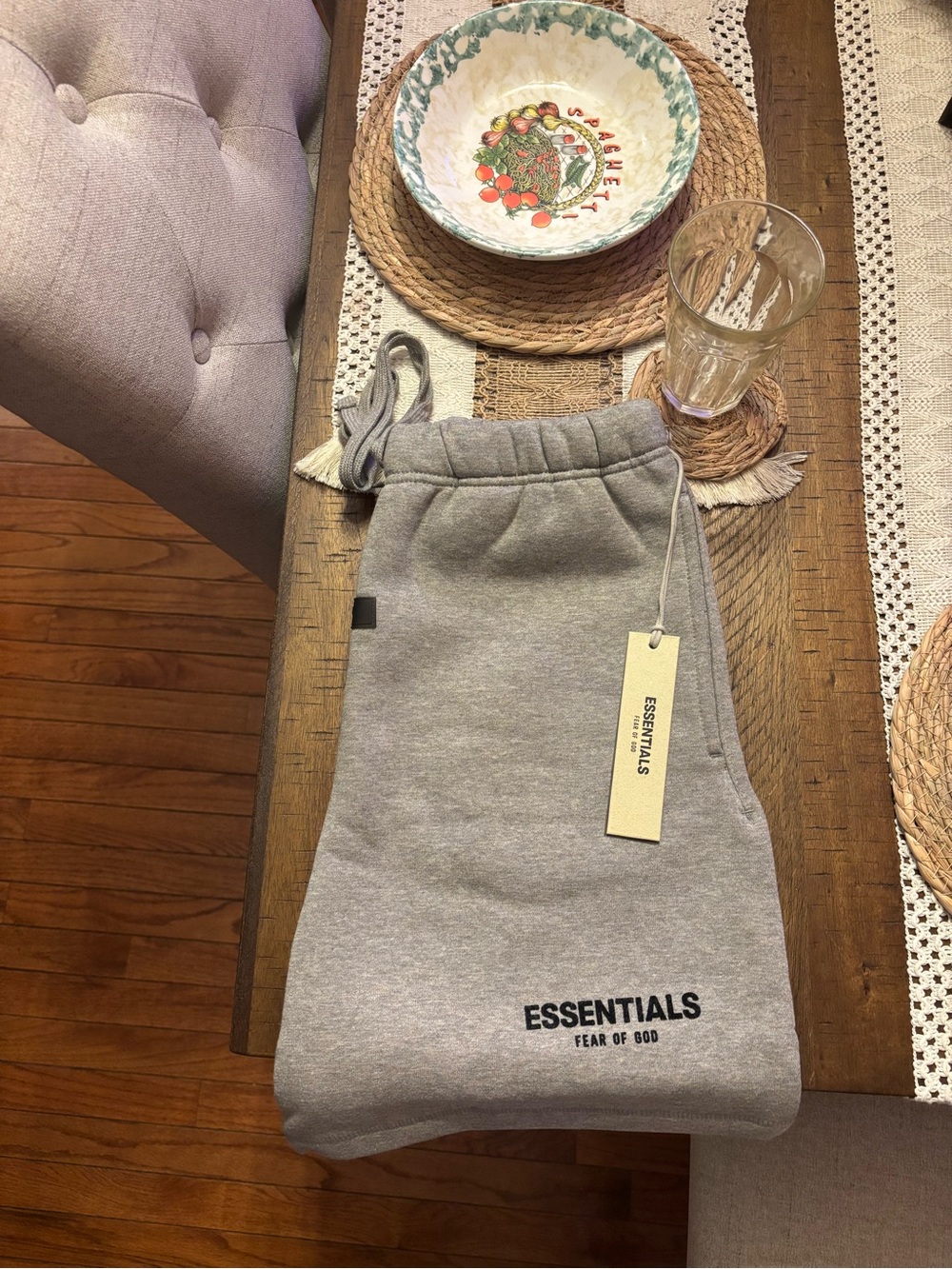ESSENTIALS Gray Sweatpants by Fear of God